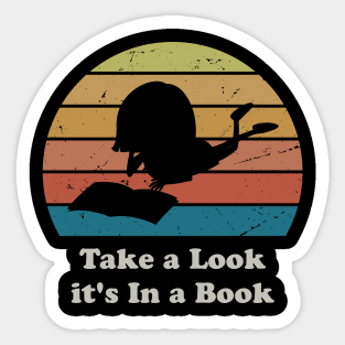 Take a Look, it_s In a Book Sticker